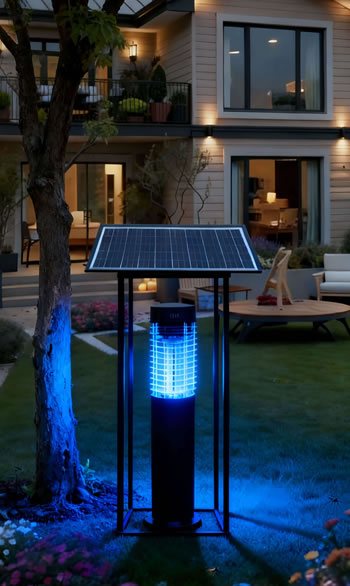 別墅門外使用太陽能滅蚊燈MP5