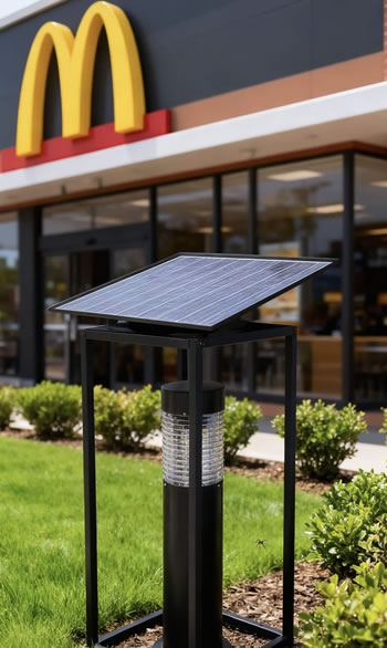 M記門外花園使用MP5太陽能滅蚊燈